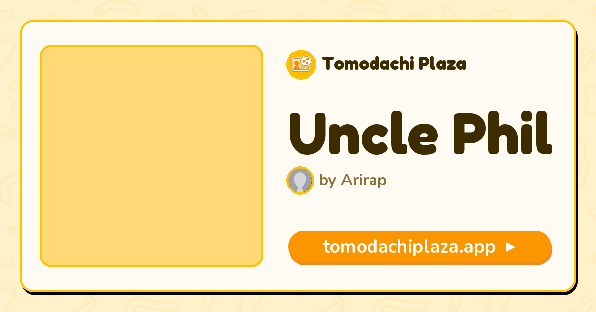 Uncle Phil Mii Design - Full Guide | Tomodachi Plaza