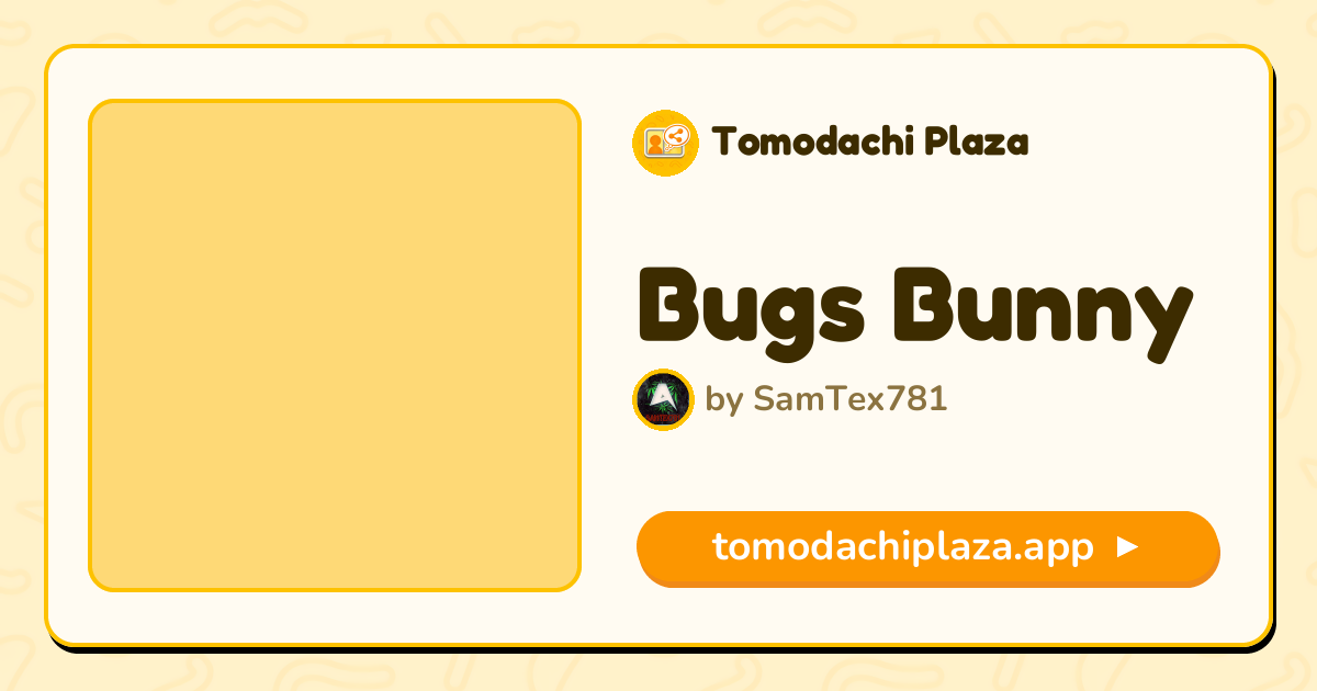 Bugs Bunny Mii Design - Full Guide | Tomodachi Plaza