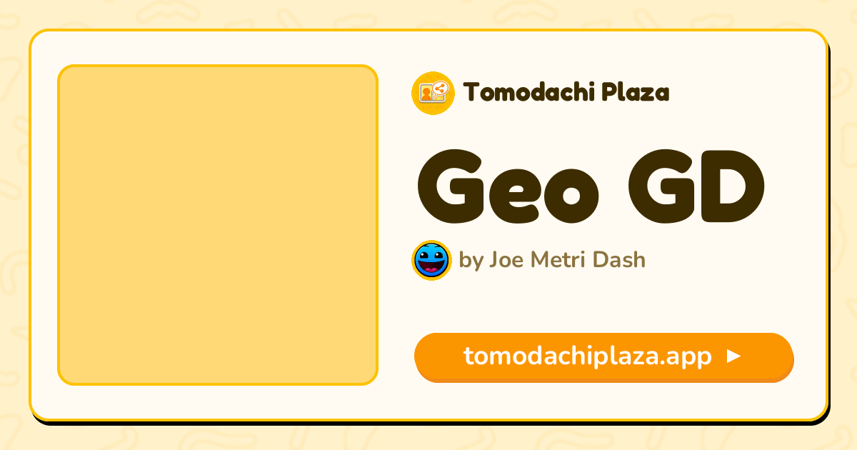 Geo GD Mii Design - Full Guide | Tomodachi Plaza