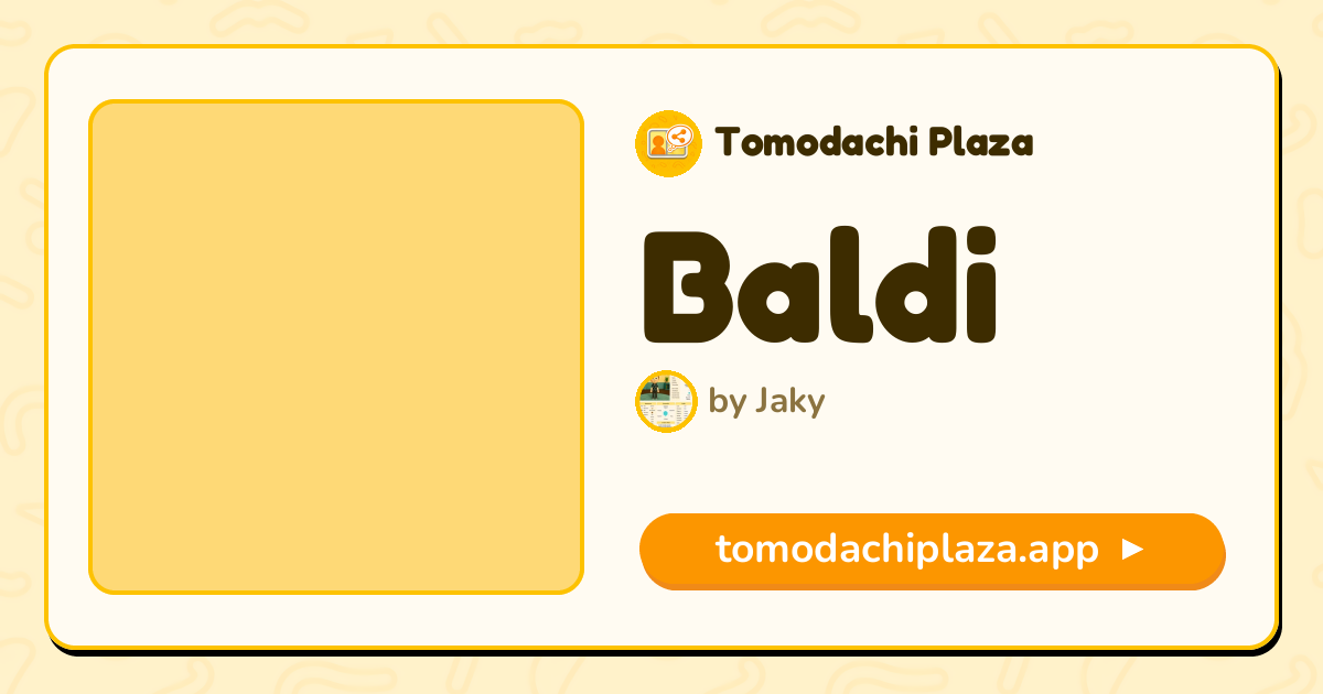 Baldi Mii Design - Full Guide | Tomodachi Plaza