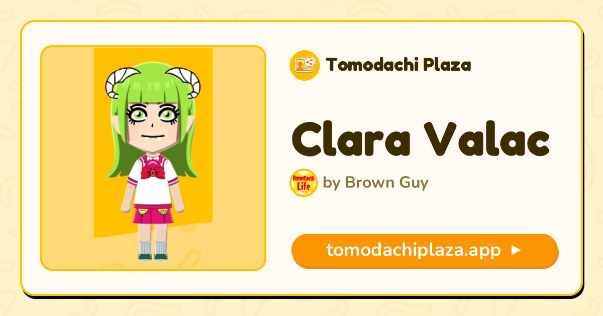 Clara Valac Mii Design - Full Guide | Tomodachi Plaza