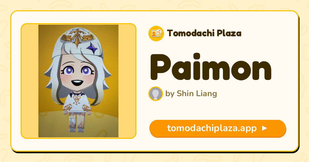 Paimon Mii Design - Full Guide | Tomodachi Plaza