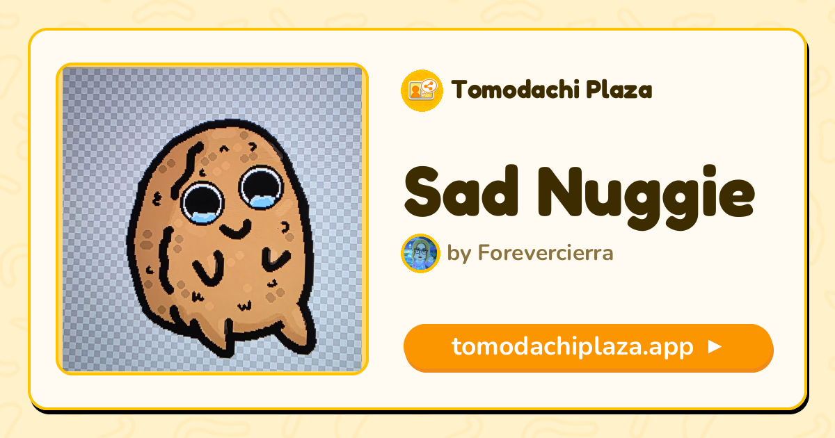 Sad Nuggie Mii Design - Full Guide | Tomodachi Plaza