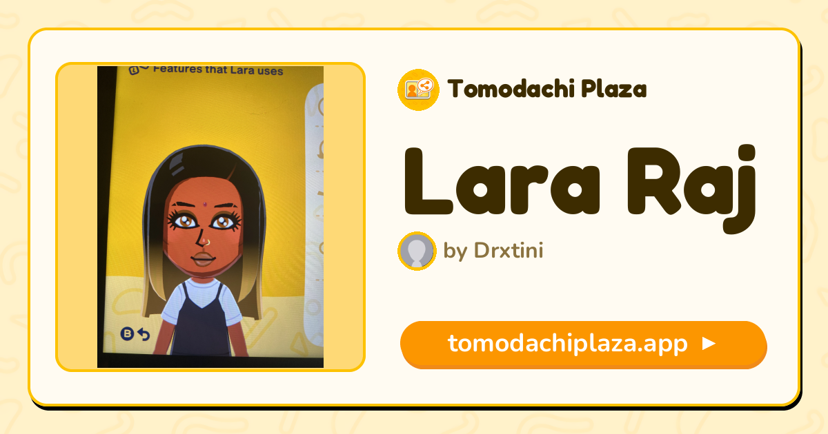 Lara Raj Mii Design - Full Guide | Tomodachi Plaza