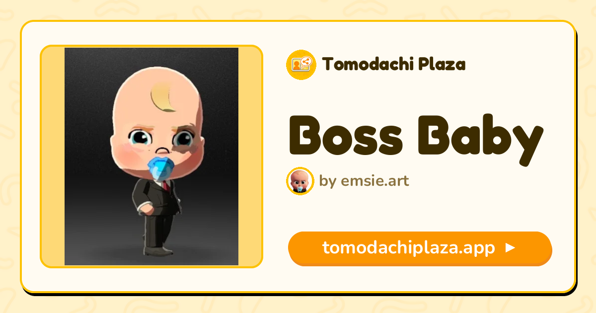 Boss Baby Mii Design - Full Guide | Tomodachi Plaza