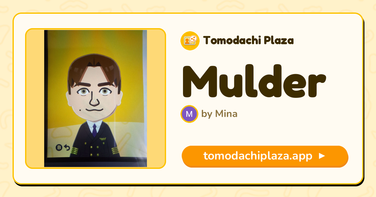 Mulder Mii Design - Full Guide | Tomodachi Plaza