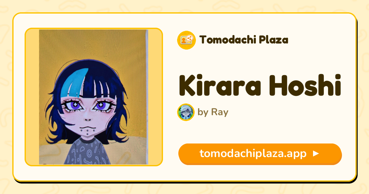 Kirara Hoshi Mii Design - Full Guide | Tomodachi Plaza