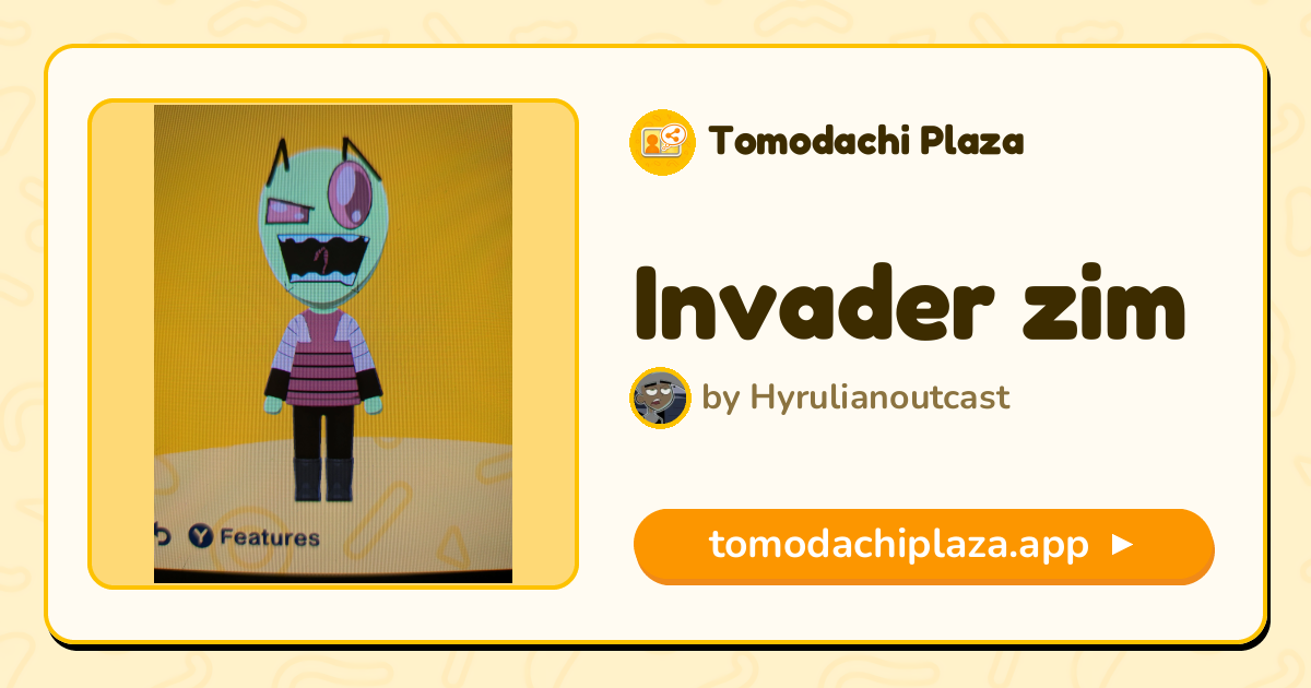Invader zim Mii Design - Full Guide | Tomodachi Plaza