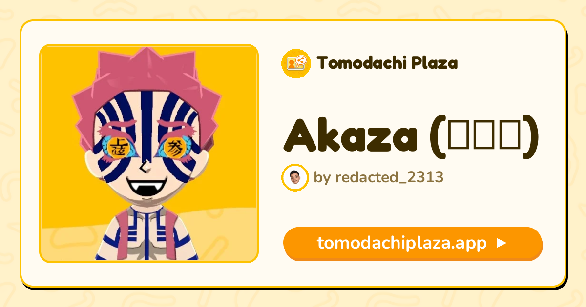 Akaza (猗窩座) Mii Design - Full Guide | Tomodachi Plaza