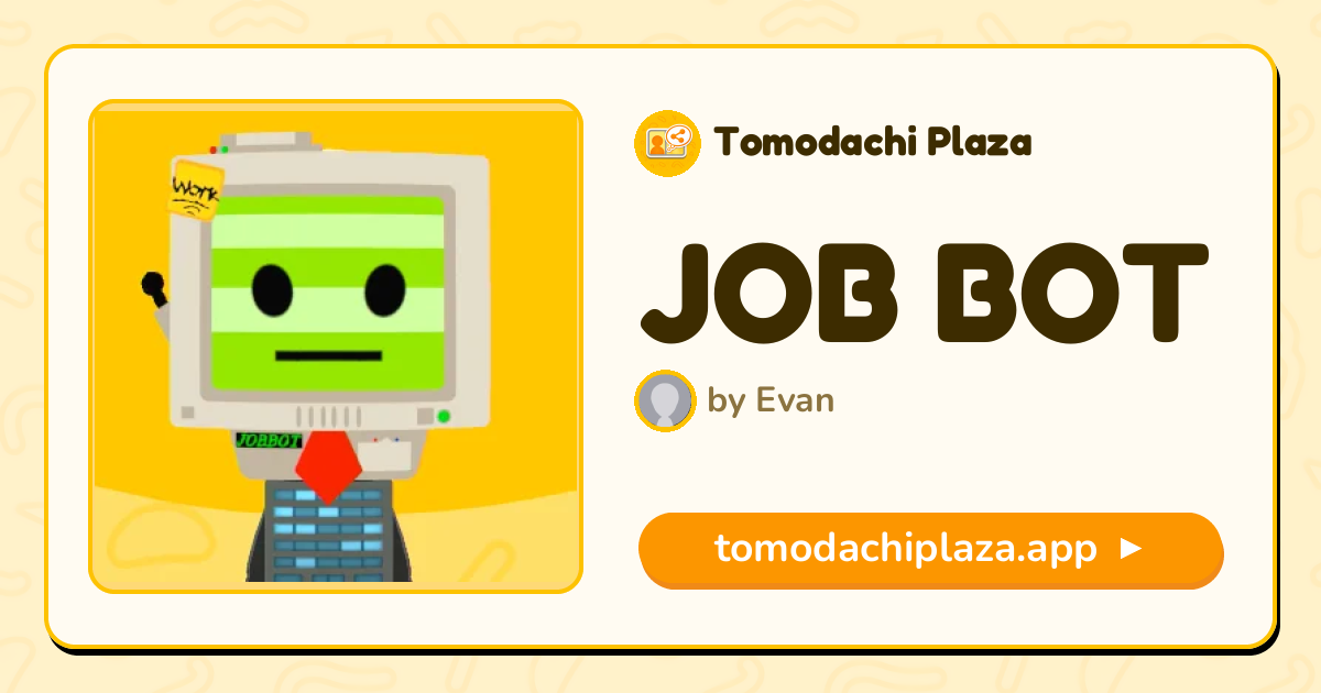 JOB BOT Mii Design - Full Guide | Tomodachi Plaza
