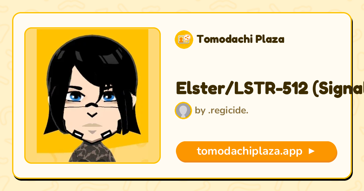 Elster/LSTR-512 (Signalis) Mii Design - Full Guide | Tomodachi Plaza