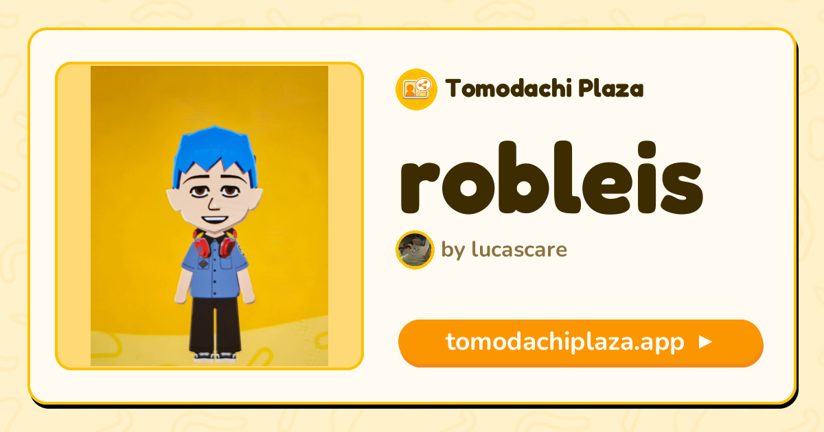 robleis Mii Design - Full Guide | Tomodachi Plaza