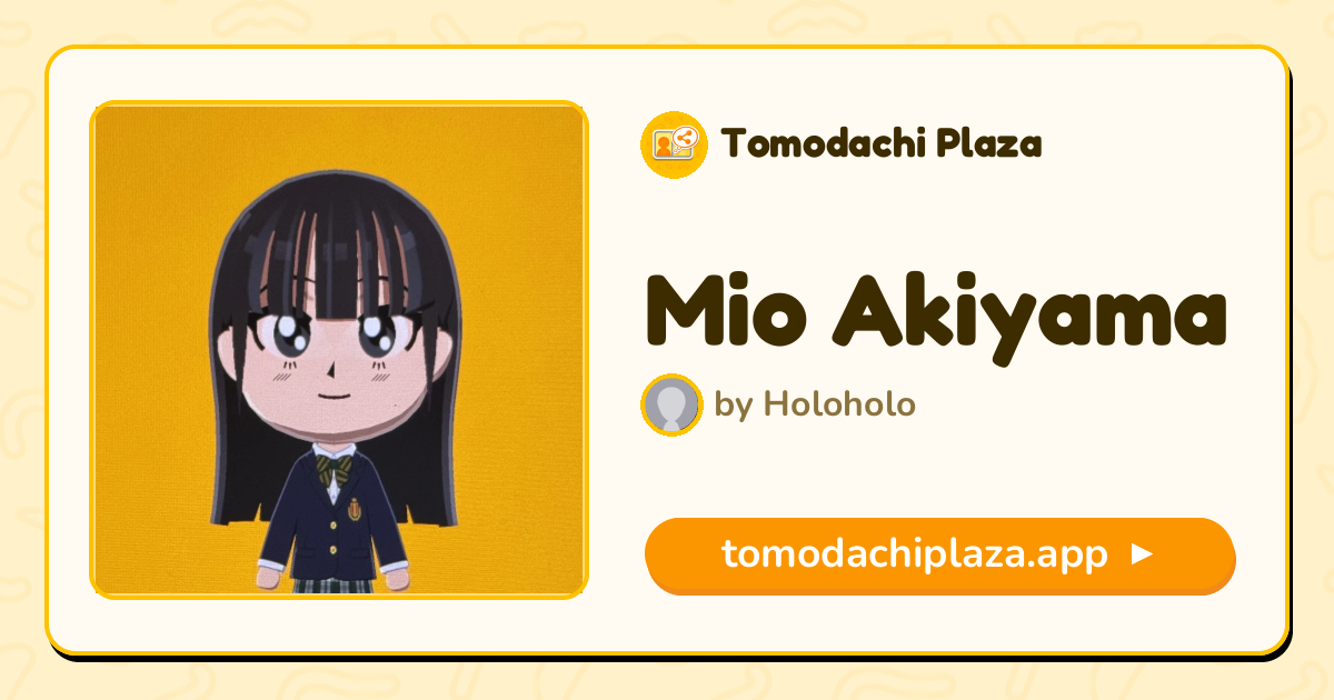 mii♡様【専用出品】 Mio Akiyama Mii Design - Full Guide | Tomodachi Plaza