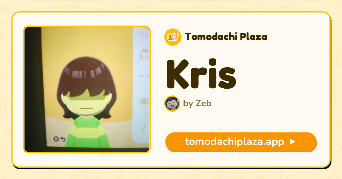 Kris Mii Design - Full Guide | Tomodachi Plaza