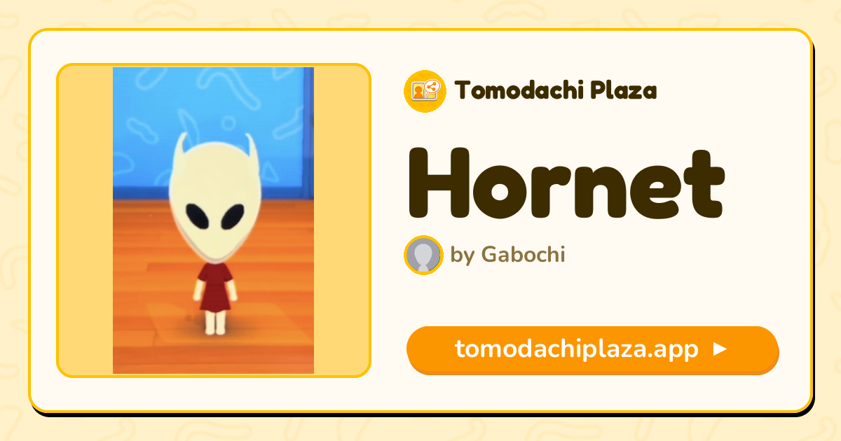 Hornet Mii Design - Full Guide | Tomodachi Plaza