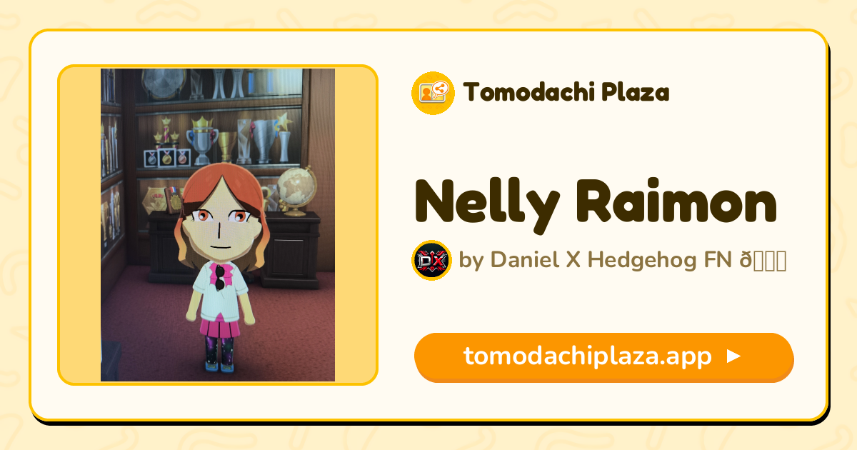 Nelly Raimon Mii Design - Full Guide | Tomodachi Plaza