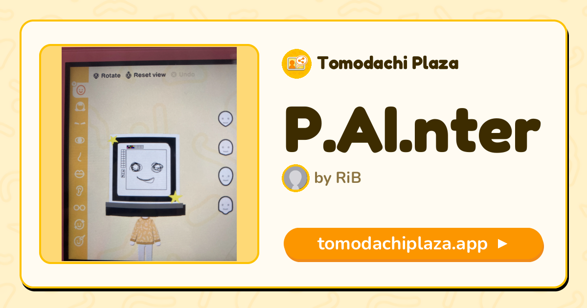 P.AI.nter Mii Design - Full Guide | Tomodachi Plaza