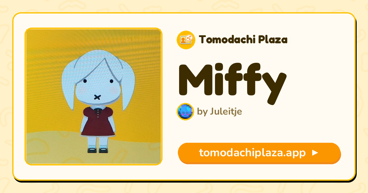 Miffy Mii Design - Full Guide | Tomodachi Plaza