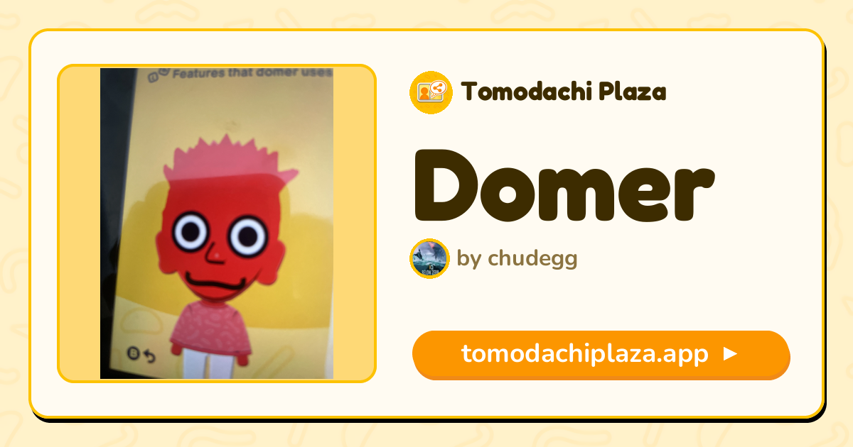 Domer Mii Design - Full Guide | Tomodachi Plaza